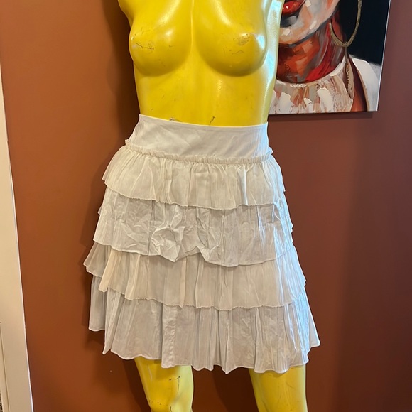 J. Crew Tiered Ruffled mini skirt Size 12 NWT - Picture 2 of 6